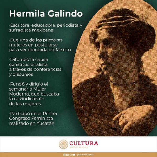 ¿quién Fue La Primera Mujer Revolucionaria En México Ésta Es La Historia De Hermila Galindoemk 1684